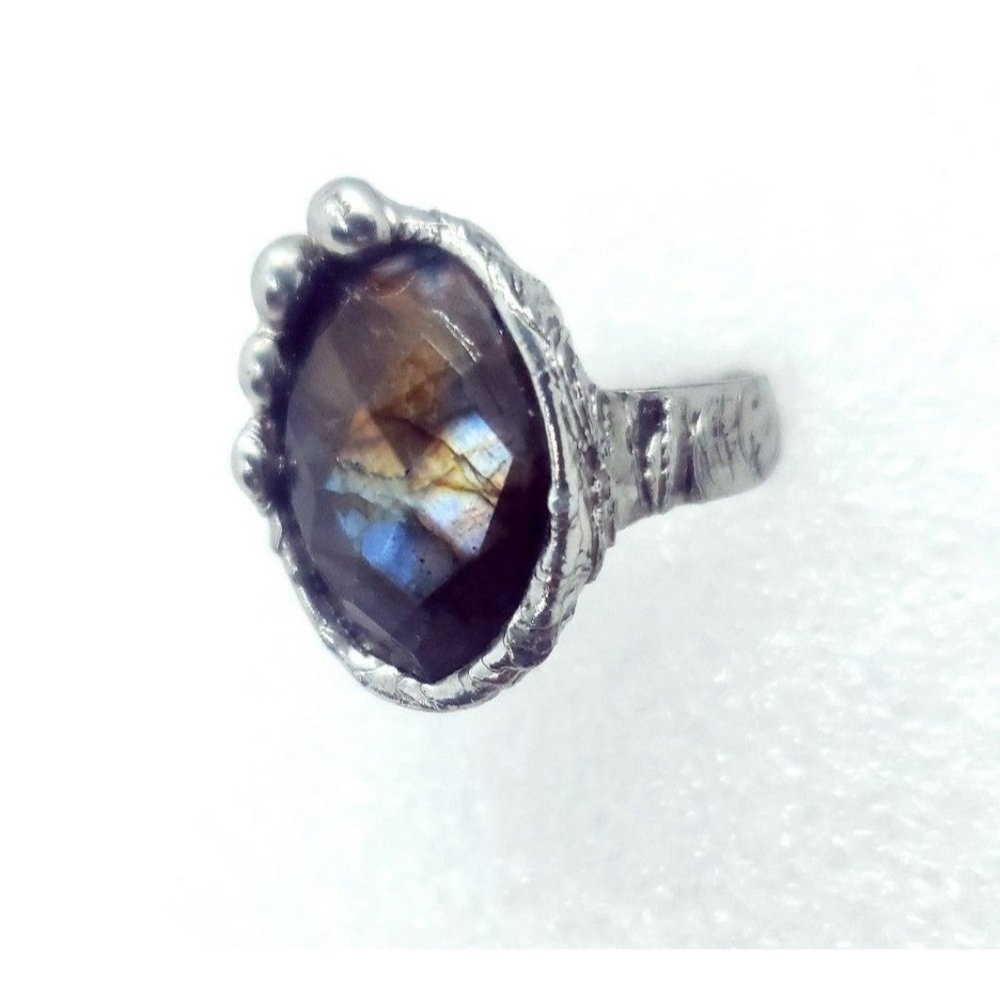 Labradorite crystal ring - Picture 3 of 12
